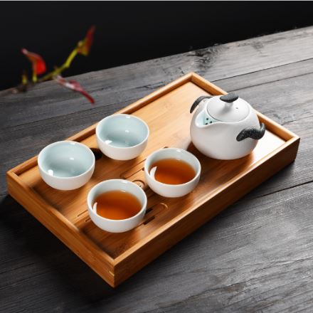 拓牌拓牌茶具5头知竹（雪花企鹅壶）陶瓷茶具