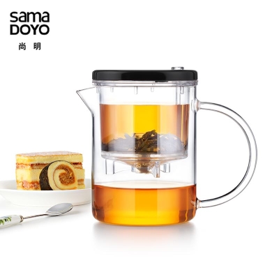 尚明 SAMA DOYO 尚明玻璃飘逸杯功夫茶具按压式泡茶冲茶杯 玻璃杯/套装