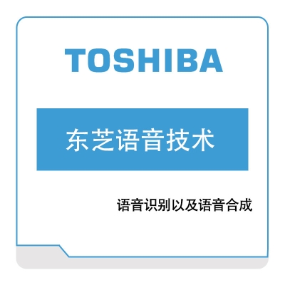 东芝信息系统（沈阳）Toshiba 东芝语音技术 语音识别