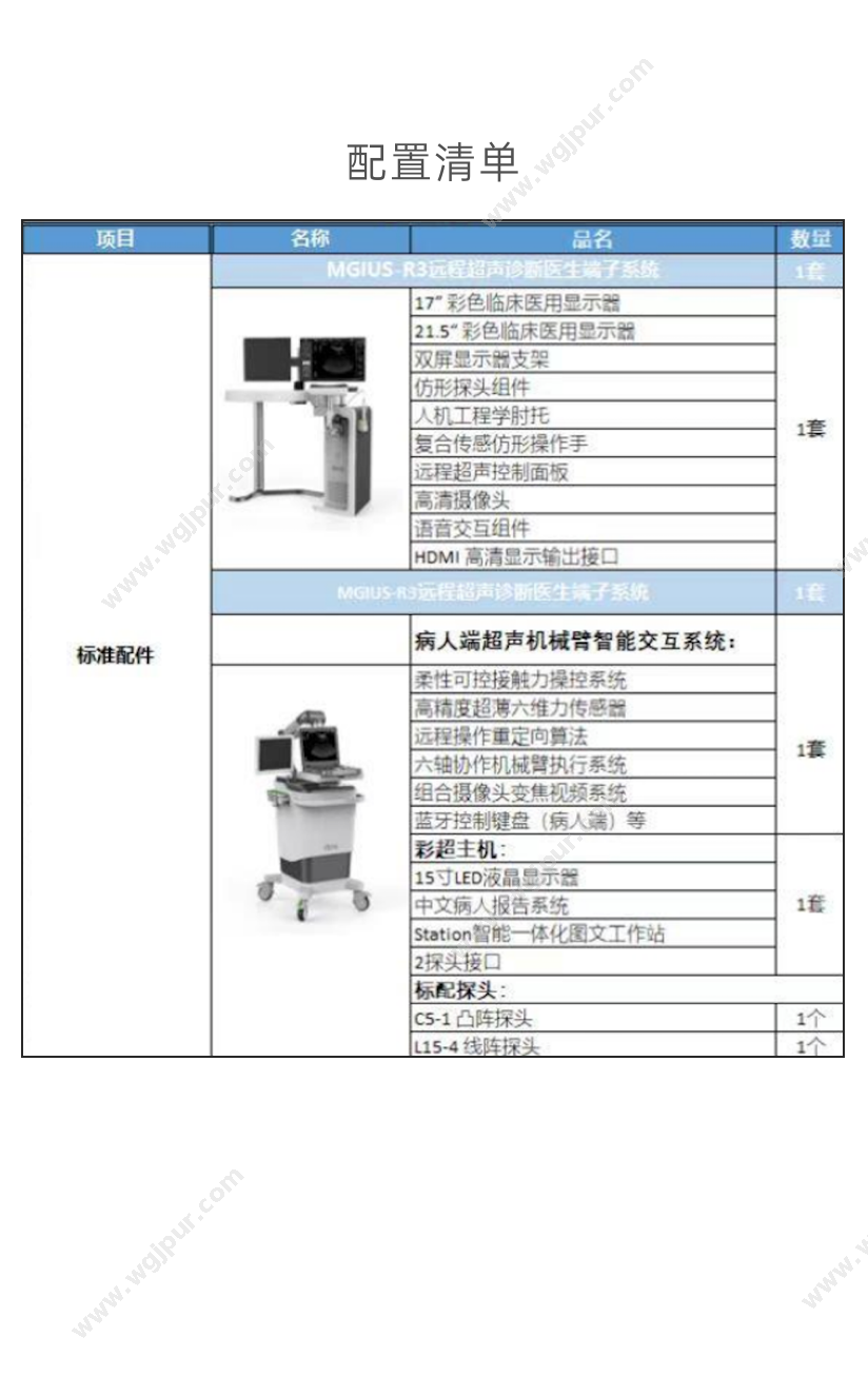 特菲瑞 远程超声诊断系统 MGIUS-R3 超声影像