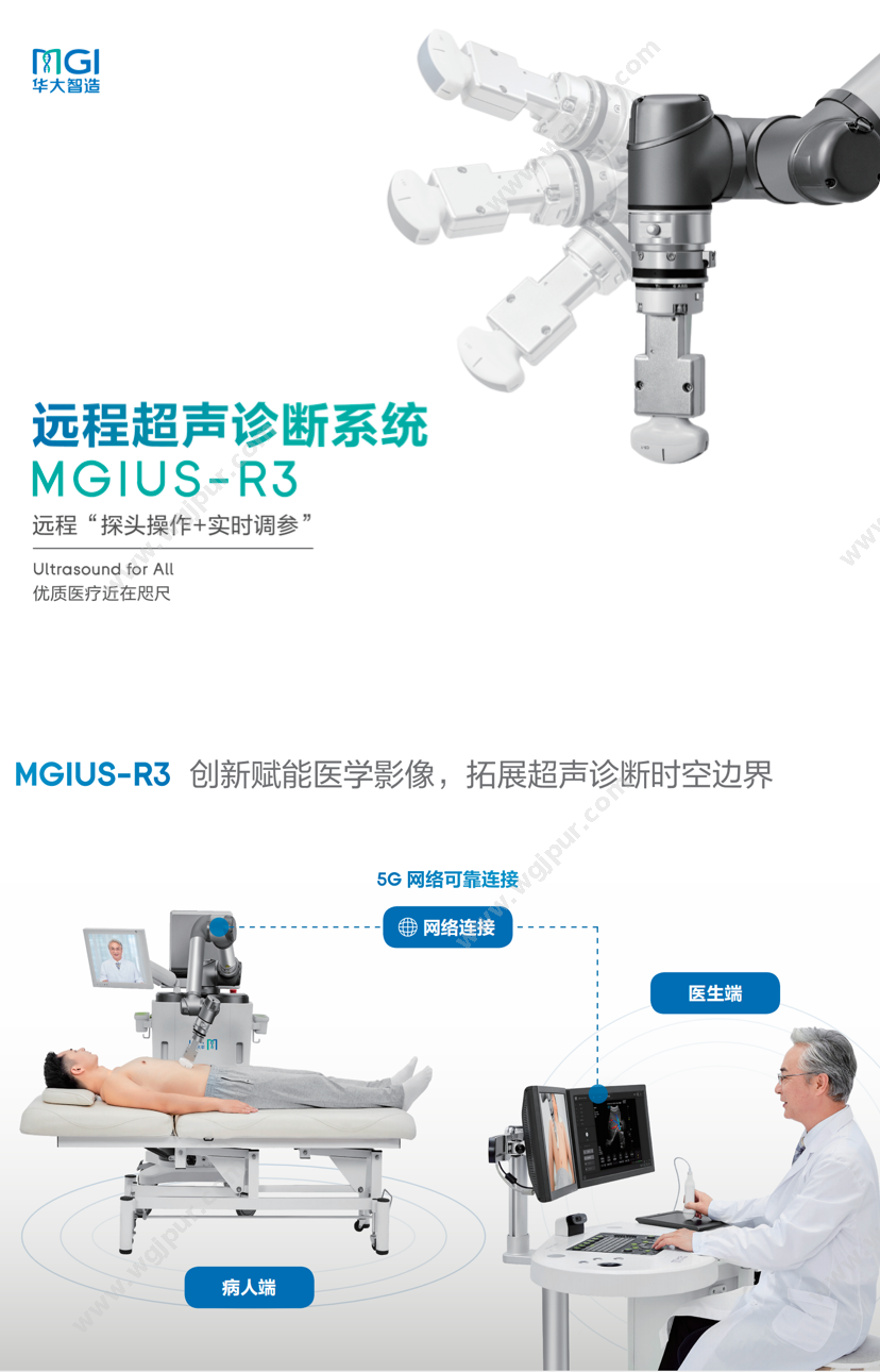 特菲瑞 远程超声诊断系统 MGIUS-R3 超声影像