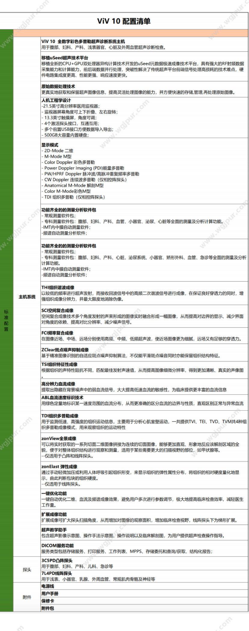 中旗医疗 ViV 10（含腹部&高频2把探头 主机质保10年 探头质保2年） 超声影像