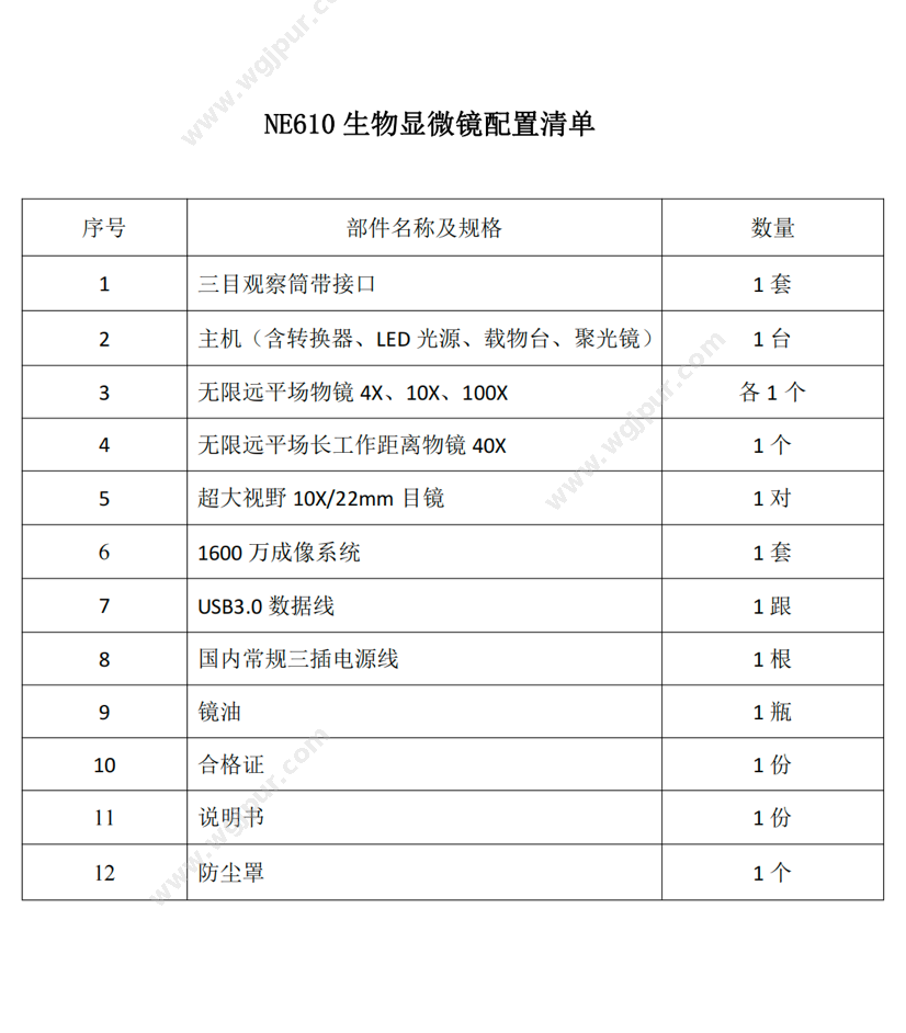 永新光学 NE610 镜检设备