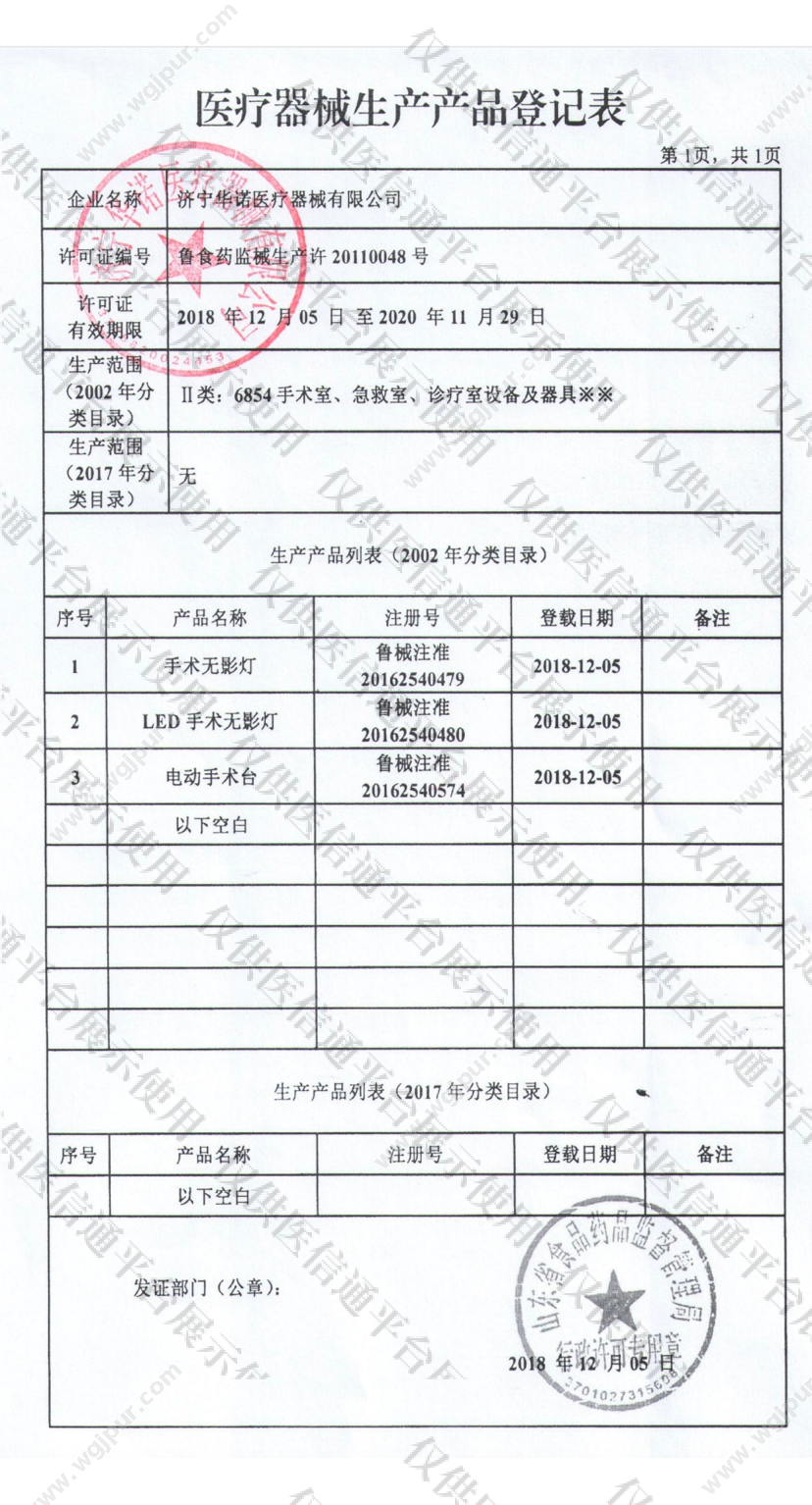 华诺医械 HNLED550 医用家居