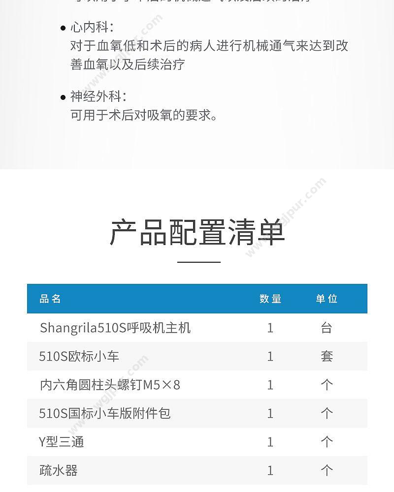 谊安 Aeonmed 急救呼吸机 Shangrila510S(多功能版） 急救呼吸机