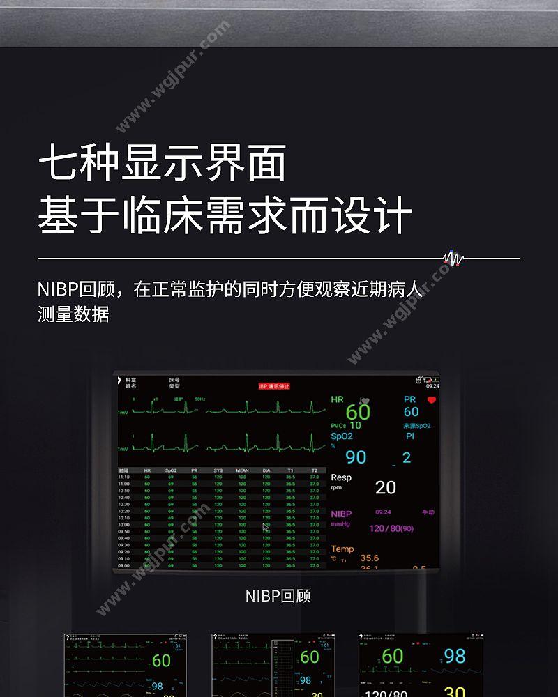 中旗 Zoncare 多参数监护仪PM-7000D 病人监护仪