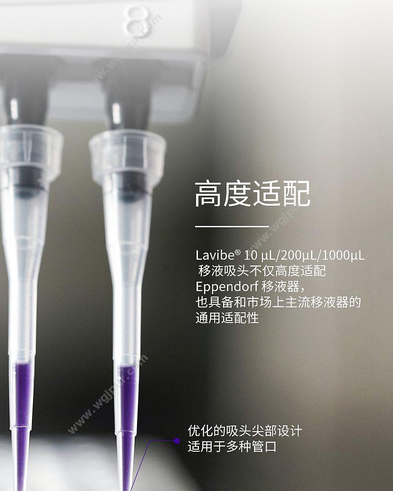 乐斐 LAVIBE 吸头 10微升透明袋装可灭菌 2244010001 移液吸头