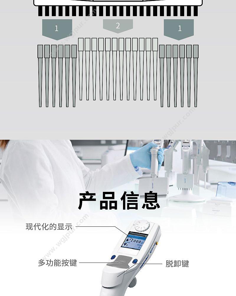 艾本德 Eppendorf Xplorer plus 电动单道可调 0.5-10ul 4861000708 移液器