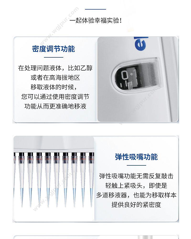 艾本德 Eppendorf basic 12道移液器 30–300µl 含吸头 3125000060 移液器