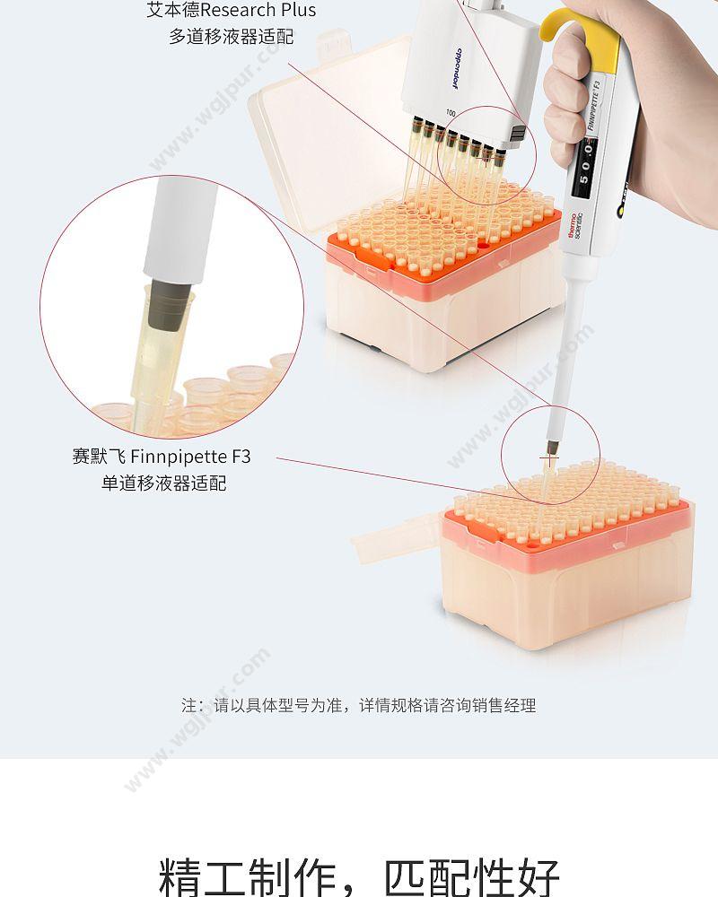 徕谱 Labtrip 灭菌滤芯吸头 1000ul加长（96个/盒） LP1000A-1-TFS 移液吸头