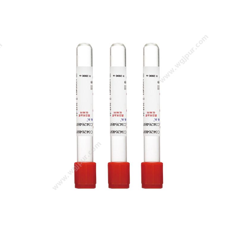 鑫乐一次性使用静脉血样采集容器 无添加剂 玻璃 2ml 红色 (100支/包)采血管