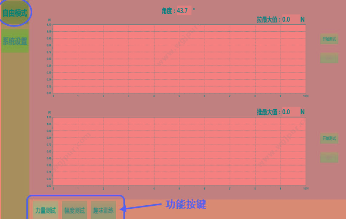 人来康复 肌力评估与运动反馈训练系统（上肢推举） RLMP104 肌肉训练仪