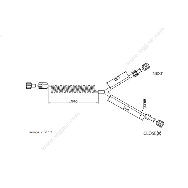 安特高科 一次性使用压力连接管 600102 CT专用（200根/件） 输液管路